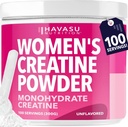 Creatina para Mulheres - Formulado para Mulheres - 3g Micronized Creatina Monohidrato Por Servindo para apoiar a energia, Lean Muscle Mass, e Clareza Mental - Sem sabor, Vegan, Não-GMO, 100 Servings