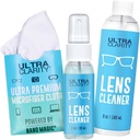 Alimentado por Nano Magic Eyeglass Lens Cleaning Spray Pacote de valor de 7 onças, Spray de 1 oz, Refil de 6 oz, Cloth de microfibra, para óculos, telefone, telas eletrônicas, superfícies ópticas, superfícies revestidas