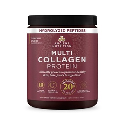Nutrição antiga Colágeno Peptídeos Pó, Proteína de Colágeno Multi, Mulheres e Homens, Vitamina C, Probióticos, Colágeno Hidrolisado, Suporta a pele, Joints, Gut Saúde, Sem sabor, 40 Servings