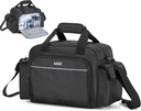 Trunab Home Bolsa de enfermeira de saúde vazia, suprimentos médicos portáteis Bolsa de ombro para hospício, Visita domiciliar, Estagiários do hospital, Preto, Bolsa apenas