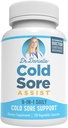 Melhor suplemento de feridas frias com Lysine e Limão Balm - Dr. Danielle Cold Sore Assist - 120 Cápsulas