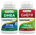 Melhores naturais DHEA 100mg & COQ10 100 mg