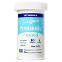 Enzimedica SubCultura Probióticos para Mood, Stress, & Sleep, 50 bilhões UFC, Promove Relaxamento, Imune + Saúde Digestiva & Regularidade, 30 Contagem