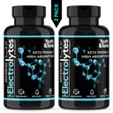 Suplemento Eletrolítico completo w Alta biodisponibilidade e Cloreto de Cmáx Magnésio de Potássio para a recuperação muscular Endurance Concentração Mental. Sales de reidratação rápida e comprimidos Keto Friendly com 200 caps