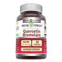 Surpreendente Nutrição Quercetin 800 Mg com Bromelain 165 Mg Veggie Cápsulas Suplemento □ Não-GMO □ Gluten Free □ Made in USA