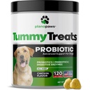 Probióticos para Cães Saúde Digestiva - Dog Probióticos e Enzimas Digestivas - Alergia Alívio para Cães - Probiótico para Cães Gut Saúde - Cachorrinho Probiótico Tummy Doces - 120 Dog Probiótico Mastiga
