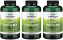 Swanson Saw Palmetto - Suplemento de ervas promovendo o apoio à saúde da próstata masculina - Suplemento natural do cabelo e suporte à saúde urinária (540 mg 250 cápsulas) (3 pacote)