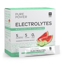 Eletrólitos de Pure Power, Melancia de Pepino sabor, 5.13 oz (145,6 g), 30 Servings (30 pacotes), 5 calorias e 0 g de açúcar por serviço, Não-GMO, NSF certificado para o esporte, Dr. Mercola