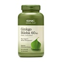 GNC Herbal Plus Ginkgo Biloba 60mg Suplemento, Vegetariano, Suporta afiação Mental, 300 Servimentos