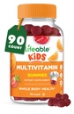 Gummies multivitamínicos para crianças com vitaminas A, C, D, E, B6, B12, Zinco, Biotina, Ácido Fólico, Iodo, Niacina, Niacina