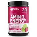 Optimum Nutrition Amino Energy - Pré-treino com chá verde, BCAA, Amino Acids, Keto Friendly, Extrato de café verde, Energia em pó - Limão de morango, 30 Servings (Pacote em maio Vary)