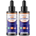 Vitamatic 2-Pack Melatonina 20mg Drops líquidos - 2 fl oz (59 ml) Cada - Natural sabor Berry - Não-GMO, Suplemento Vegetariano para Adultos