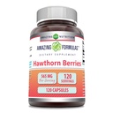 Fórmulas surpreendentes Hawthorn Berries Suplementar 565 Mg Por Servindo 120 cápsulas