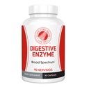 Silver Fern marca Ultimate Enzima Digestiva Suplemento - 1 garrafa = 90 Cápsulas - Alta potência, Multi Enzima - Comfort Digestivo & Tolerância Alimentar - Hemicululase, Peptidase, Maltase, Mais
