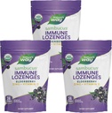 Maneira da natureza Sambucus Imune Lozenges, Zinco + Vitamina C, Extrato de Elderberry Preto, USDA Certified Organic, Original Berry Flavored, 24 Lozenges (Packaging May Vary) - 3 Pack