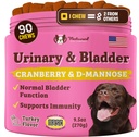 Natural Dog Company Urinary & Bladder Supplement for Dogs – Cranberry & D-Mannose Soft Chews with Marshmallow Root & Astragalus – Suporta Urinary Tract Health, Bladder Function & Normal Urine Flow