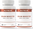 Suplemento Brain Booster - Suplemento Nootropic Power Cérebro - Pílulas para Foco, Memória, Claridade, Energia e Melhor Concentração com Alpha-GPC, L-Theanina, Rhodiola, Ginseng, Guaraná (Pacote de 2)