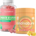 kindnature Myo-Inositol & Vitamina B2 Pacote de Bem-Estar - Equilíbrio Hormonal, Relief Migraine & Energy Support Gummies