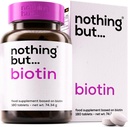 Comprimidos de biotina para o crescimento do cabelo 10000 mcg - Biotina Vitaminas de crescimento do cabelo para perda de cabelo - Biotina Cabelo, pele e unhas Vitaminas para mulheres e homens - Metabolismo Suporte Suplemento - 180 Tablets Vegan