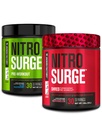 Fábrica Jacked Nitrosurge Pré-treino em Framboesa Azul e Melancia Nitrosurge Shred pré-treino termogênico para homens e mulheres
