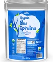Orgânico Blue Spirulina em pó Suplemento Superalimentar - 5LB Bulk - Odorless - Vegan, Não OGM, Sem glúten, Lacticínios, Cor de alimentos azuis brilhantes - Pura água extraída