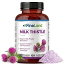 FineLand Milk Thistle Pills 50:1 Extract – 120 Cápsulas Vegan - 20.000 mg Strenght com 80% Silymarin Flavonoids – Liver & Antioxidant Support - 50X concentrado extrato de sementes - Não-GMO, Made in USA