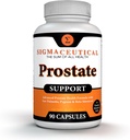 Complexo de Suporte de Próstata - Serra Palmetto & Beta Sitosterol com Pigeum Bark - Apoio diário ao fluxo urinário para homens - 90 Cápsulas de Esterol de Planta Natural