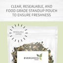 Evergreen Herbs Cuachalalato Herb (Amphipetyglum Adstringens) - Resealable Stand Up Pouch para garantir a frescura! (Malas de chá)