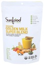 Sunfoods Golden Milk Super Blend - Superfood Golden Milk, Açafrão em pó, Superfood com açafrão e gengibre, Pimenta preta, Canela & Cardamomom, Açafrão em pó, Vegan, USDA Organic - 6 onças