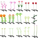 30 Clips de cabelo estilo misto para mulheres e meninas - Feijão Sprout, Flor, Grama, Borboleta Hairpins & Barrettes - Ótimo para a escola, Casa, Festa, Natal