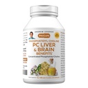 ANDREW LESSMAN PC Fígado e Brain Benefits 60 Softgels - Phosphatidyl Choline, bloco de construção mais importante para o fígado saudável e estrutura do cérebro, função. Sem aditivos. Fácil de engolir Softgels