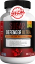 Açúcar Defender Ultra - Fórmula avançada com vitaminas, Minerais, Folha de Banaba, e Mais - 60 Cápsulas, Vegan, Não-GMO, Sem glúten (1)
