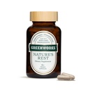 Greenworks Melatonina Resto da Natureza Free Sleep Aid - Suplemento de ervas orgânicas com Ashwagandha & Valerian Root - Cápsulas Vegan, 60 Contagem.