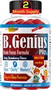 B. Genius calma Ashwagandha Gummies para crianças e adolescentes □ Acalmar o sono e relaxar humor Crianças Gummies para foco diário □ Todos Natural Vegan Raspberry Flavor, Não-GMO, Terceira parte testado