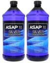 American Biotech Labs ASAP 10 PPM Silver Sol Immune System Support 2 Pack of 32 Oz Totalizando 64 Oz