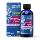 Xarope Orgânico de Bliss da Mãe e Immunity Boost com vitaminas, prebióticos e Echinacea para crianças e adultos 1 ano, 3 Fl Oz