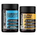 ONNIT Premium Alpha Brain Bundle - Suplemento Cerebral Nootrópico (30 Contagem) para Foco, Concentração e Memória + Shroom Tech Sport para Exercício, Energia e Desempenho Cardiovascular (84 Contagem)