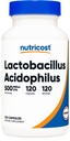 Nutricost Lactobacillus Acidophilus 500 milhões de UFC por serviço (120 cápsulas)