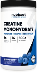 Creatina em pó mono-hidratado (framboesa azul), 500 gramas (1.1 LBS)