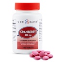 Suplemento de cranberry de alta potência por GeriCare- 450mg Comprimidos de cranberry puros para trato urinário Saúde- Prevenção natural de ITU para homens e mulheres- GMO, glúten e leite livre Cranberry concentrado [100 Conde]