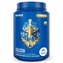 BIRDMAN Falcon Vegan Protein Powder Organic, Stevia & Sugar Free, Proteína baseada em plantas, Baixo carboidrato, Dairy Free, Keto, Proteína não Whey, Probiótico, Proteína de Ervilha .