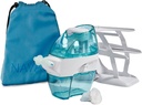 Navage Deluxe Bundle Sistema de irrigação nasal - Saline Nasal Ringe Kit com 1 limpador de nariz, 20 cápsulas de sal, Sky Blue Travel Bag e 1...