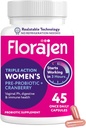 Florajen Probiótico, Prebiótico, & Suplemento de Amora para a Saúde Vaginal, Apoio Imune, & Bem-Estar Digestivo - 30-Contagem