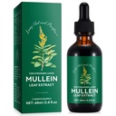 Mullein Drops para pulmões, extrato de folha de Mullein com clorofila, extrato de folha de Mullein para limpeza do pulmão e suporte respiratório