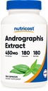 Nutricost Andrographis Extract 450mg, 180 Cápsulas Vegetarianas - Não-GMO e Glúten Grátis