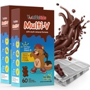 YUM-V'S - Crianças Ursos de Chocolate Multivitamínicos - Multivitamínico para Crianças Suplemento - 16 Vitaminas & Minerais - Vitaminas Incluindo D, Zinco, C, Complexo B & Mais, 60 contagem (Pack of 2)