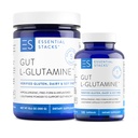 Pilhas essenciais L-Glutamina Casa e Away Bundle - L Glutamina Pó e Cápsulas