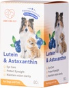 Lutein para cães e gatos suplemento olho astaxantina Todos os Ingredientes naturais grau humano apoio Tear Stain Imune, Lutein Fonte de EUA, melhorar a visão antioxidantes de saúde - 2.8 Oz