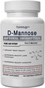 Laboratório Superior D-Mannose 500 mg, Puro Não-GMO Absorção Optimal Prebiótico, Trato urinário, Víbora e Rim ITU Suporte, Digestivo e Ajuda à Saúde do Fígado, alívio IC para mulheres e homens, 120 Veg Caps