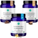 Baunilha em pó de proteína orgânica de ora, Chocolate & Baunilha Chai Bundle: 21g Based Planta, Baunilha, Baunilha Chai, 20 Servings + 22g Based Planta, Chocolate, 20 Servings